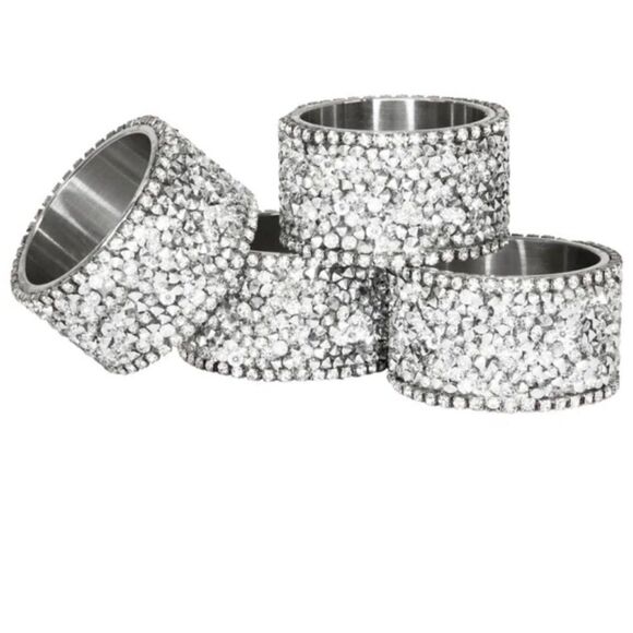 New sparkles home Strass Napkin Ring (Set of 4) - Picture 1 of 11